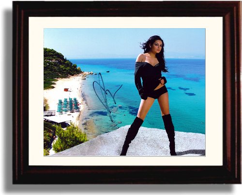 8x10 Framed Mila Kunis Cliffs Autograph Promo Print Framed Print - Movies FSP - Framed   