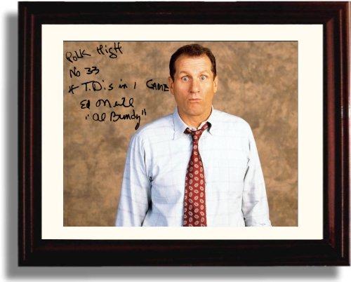 8x10 Framed Married with Children Autograph Promo Print - Ed Oneill Framed Print - Television FSP - Framed   