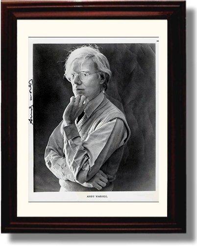 8x10 Framed Andy Warhol Autograph Promo Print - Pop Art Master Framed Print - History FSP - Framed   
