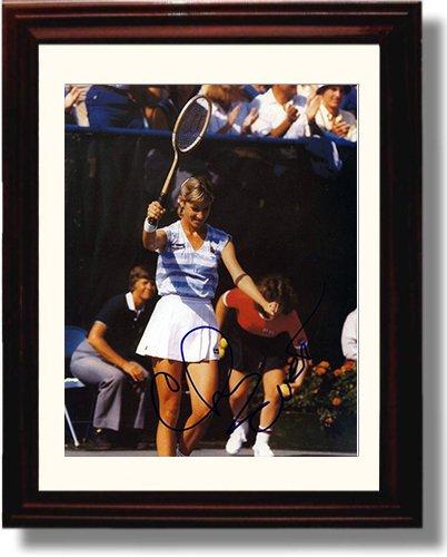 8x10 Framed Chris Evert Autograph Promo Print Framed Print - Tennis FSP - Framed   