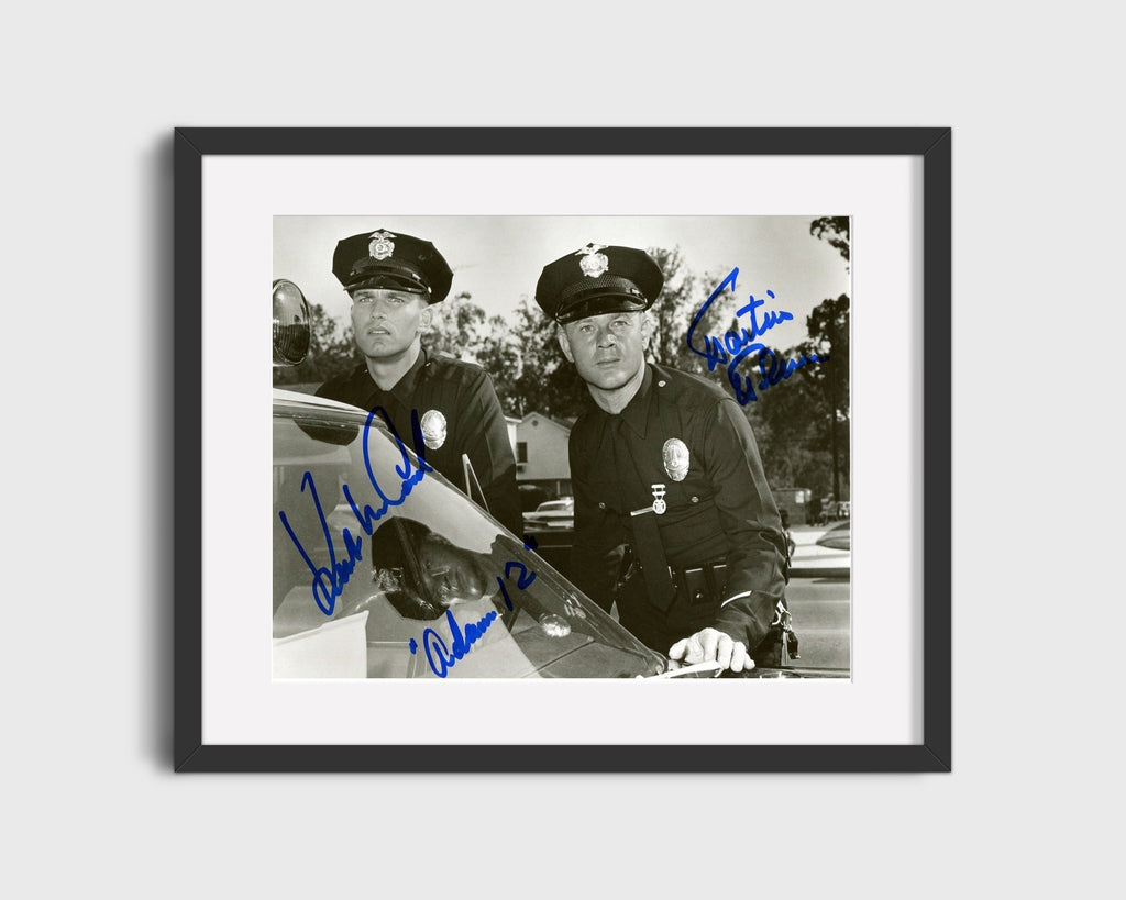 Adam12 - Police Duo - Autograph Print Television Vintage Framed Prints Gallery Frame 16x20
