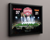 Alabama Autograph Print - 2009 BCS Champs - Longhorns Tamed College FSPrints Floating Canvas 16x20