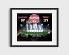 Alabama Autograph Print - 2009 BCS Champs - Longhorns Tamed College FSPrints Gallery Frame 16x20