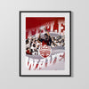 Alabama Football Poster - 2012 Championship - Back to Back College FSPrints Gallery Frame 16x20
