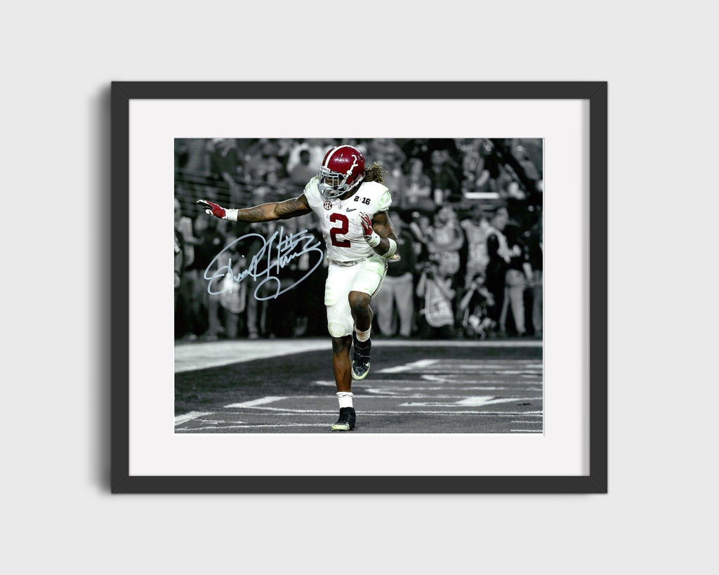 Alabama Autograph Print - Derrick Henry Heisman Pose - King Henry Rules College FSPrints Gallery Frame 16x20
