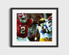 Alabama Autograph Print - Derrick Henry Stiff Arm College FSPrints Gallery Frame 16x20