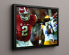 Alabama Autograph Print - Derrick Henry Stiff Arm College FSPrints Floating Canvas 16x20