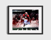 Alabama Autograph Print - Julio Jones Roll Tide Montage - Crimson burst College FSPrints Gallery Frame 16x20