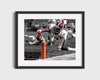 Alabama Autograph Print - Kenyan Drake Dive for Number 16 Spotlight - Reach of glory College FSPrints Gallery Frame 16x20