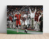 Alabama Autograph Print - Kenyan Drake Sideline Sprint - House call College FSPrints Poster 16x20