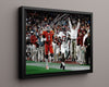 Alabama Autograph Print - Kenyan Drake Sideline Sprint - House call College FSPrints Floating Canvas 16x20
