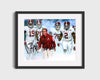 Alabama Autograph Print - Nick Saban , Henry & Ragland - 2015 Team College FSPrints Gallery Frame 16x20