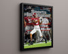Alabama Autograph SI Print - DeVonta Smith Champs - Slim Reaper Shines College FSPrints Floating Canvas 16x20