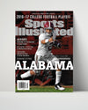 Alabama Autograph SI Print - Jalen Hurts - Playoff Machine College FSPrints Poster 16x20