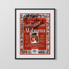 Alabama Autograph SI Print - Joe Namath - Crimson Tide Legend College FSPrints Gallery Frame 16x20