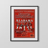 Alabama Autograph SI Print - Nick Saban - Return to Glory 2009 College FSPrints Gallery Frame 16x20
