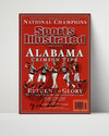 Alabama Autograph SI Print - Nick Saban - Return to Glory 2009 College FSPrints Poster 16x20