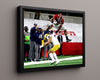 Alabama Print - Alabama - Najee Harris - The Leap - Crimson Glory College FSPrints Floating Canvas 16x20