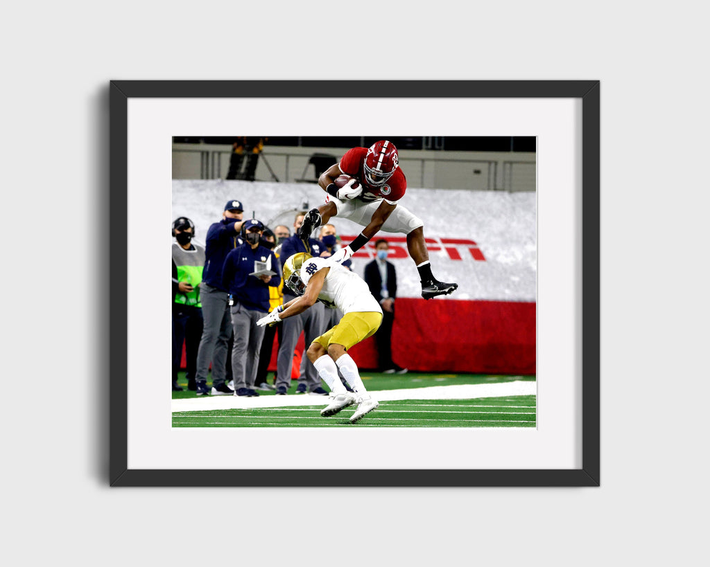 Alabama Print - Alabama - Najee Harris - The Leap - Crimson Glory College FSPrints Gallery Frame 16x20