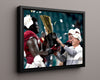 Alabama Print - Alabama - Nick Saban - 2020 Championship Trophy - Crimson Glory College FSPrints Floating Canvas 16x20