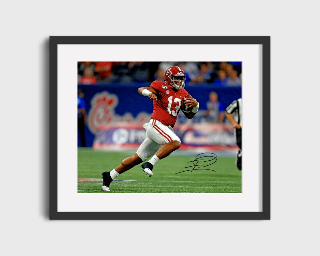 Alabama Print - Alabama - Tua Tagolvailoa - On The Run - - Crimson Glory College FSPrints Gallery Frame 16x20