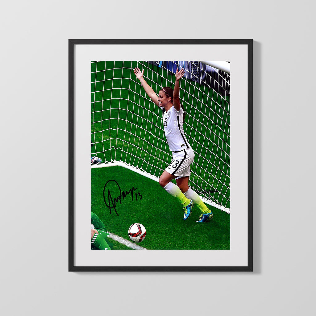 Alex Morgan Autograph Print - Team USA - Goal Queen Soccer FramedSportPrints Gallery Frame 16x20