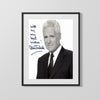 Alex Trebek - Jeopardy Host - Autograph Print Television Vintage Framed Prints Gallery Frame 16x20