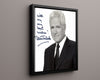 Alex Trebek - Jeopardy Host - Autograph Print Television Vintage Framed Prints Floating Canvas 16x20