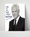 Alex Trebek - Jeopardy Host - Autograph Print Television Vintage Framed Prints Poster 16x20