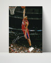 Allen Iverson Autograph Print - 76ers Dunk - Answer in the Air