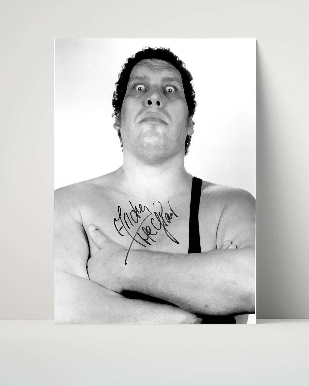 Unframed Andre "the Giant" Autograph Promo Print Unframed Print - Wrestling FSP - Unframed
