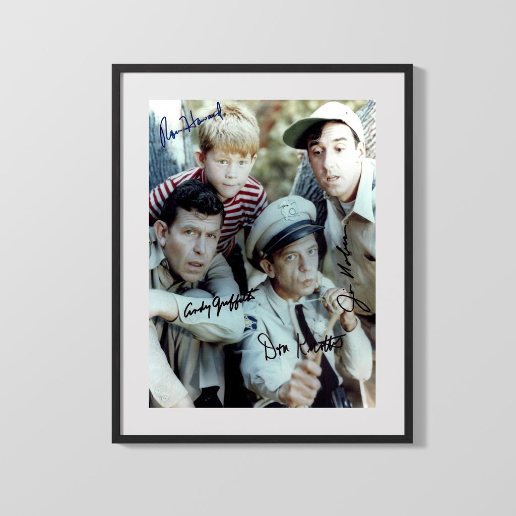 Andy Griffith Show - Cast Portrait - Autograph Print Television Vintage Framed Prints Gallery Frame 16x20