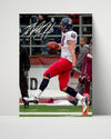 Arizona Autograph Print - Rob Gronkowski TD Run - Wildcat Spike King College FSPrints Poster 16x20