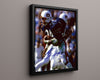 Auburn Autograph Print - Bo Jackson Power Run - Bo Knows Greatness College FSPrints Floating Canvas 16x20