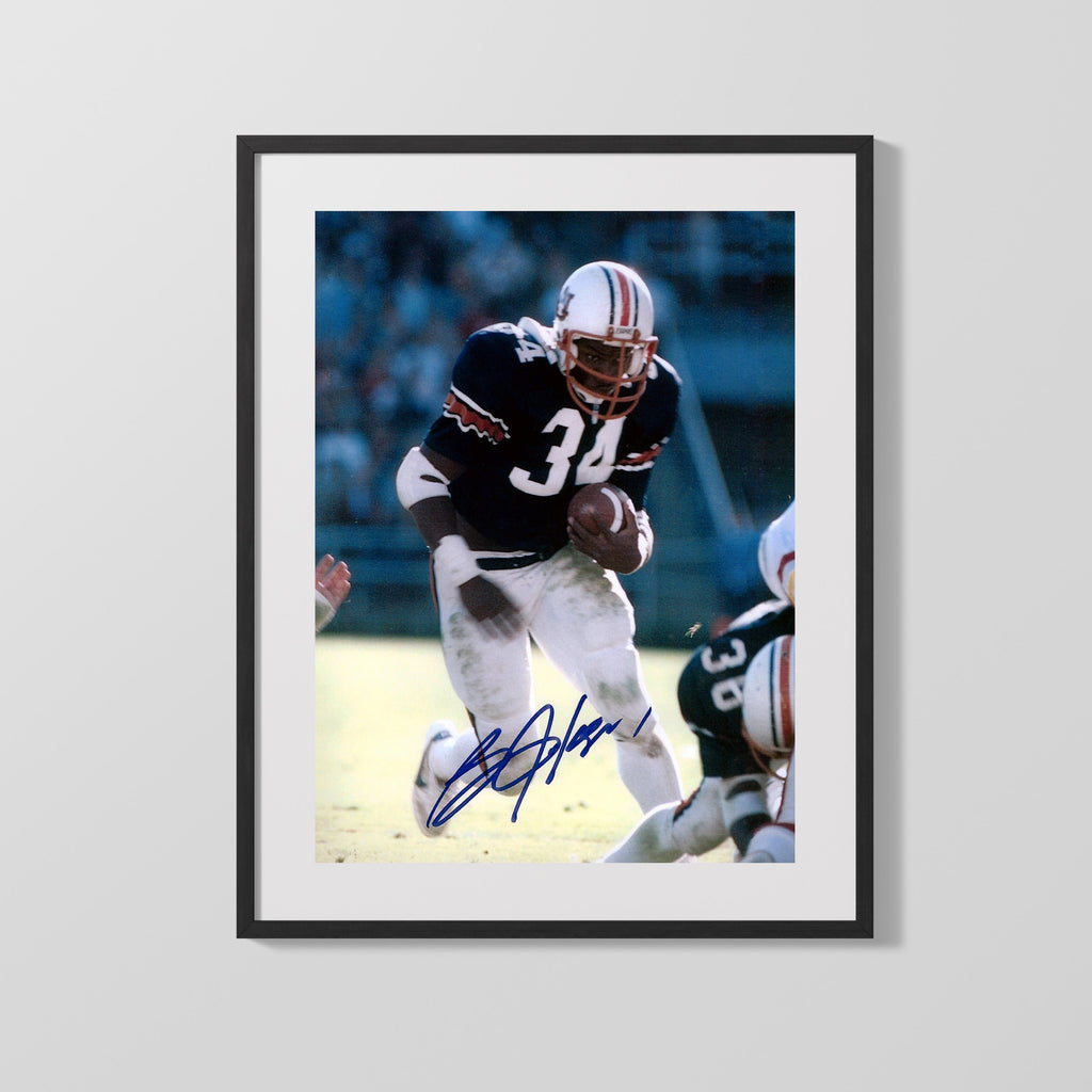 Auburn Autograph Print - Bo Jackson Run - Power Back College FSPrints Gallery Frame 16x20