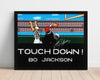 Auburn Autograph Print - Bo Jackson Tecmo Bowl - 8-Bit Legend College FSPrints Poster 16x20