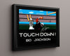 Auburn Autograph Print - Bo Jackson Tecmo Bowl - 8-Bit Legend College FSPrints Floating Canvas 16x20