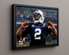 Auburn Autograph Print - Cam Newton Fiesta Bowl - Ducks Defeated College FSPrints Floating Canvas 16x20