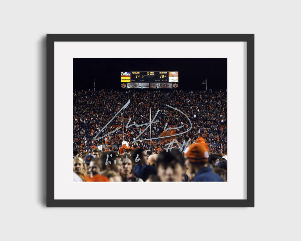 Auburn Autograph Print - Chris Davis Iron Bowl - Kick Six King College FSPrints Gallery Frame 16x20