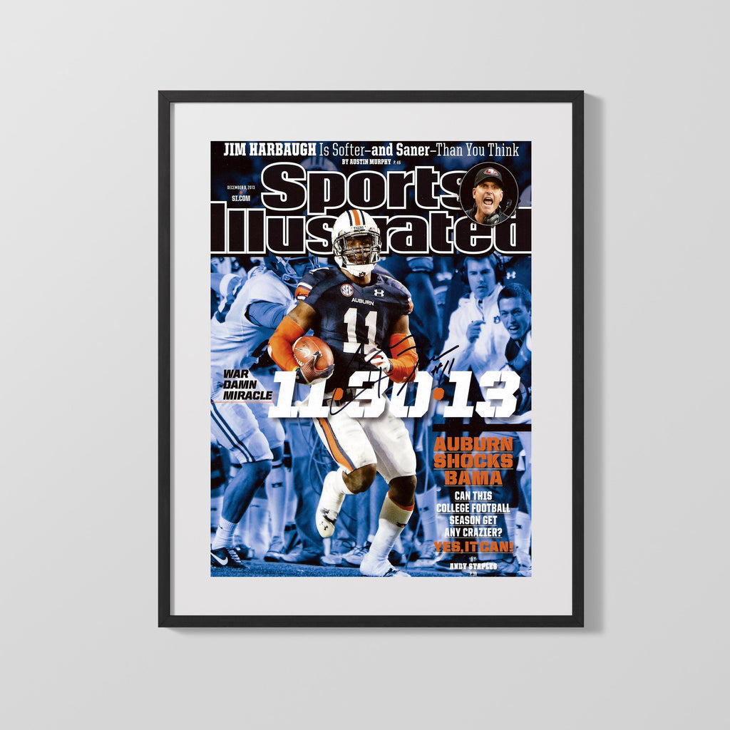Auburn Autograph SI Print - Chris Davis - Iron Bowl Miracle College FSPrints Gallery Frame 16x20