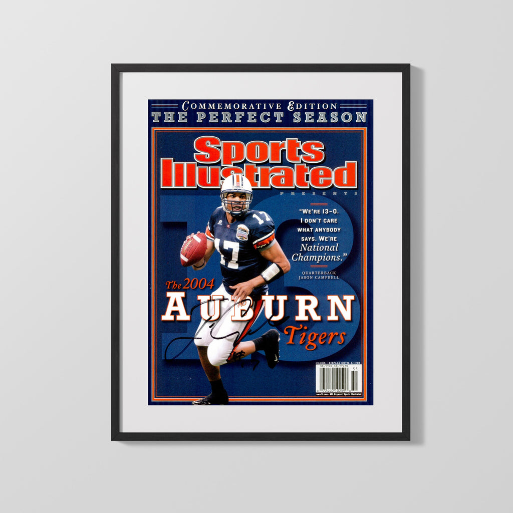 Auburn Autograph SI Print - Jason Campbell 2004 Champs - Perfect Season College FSPrints Gallery Frame 16x20