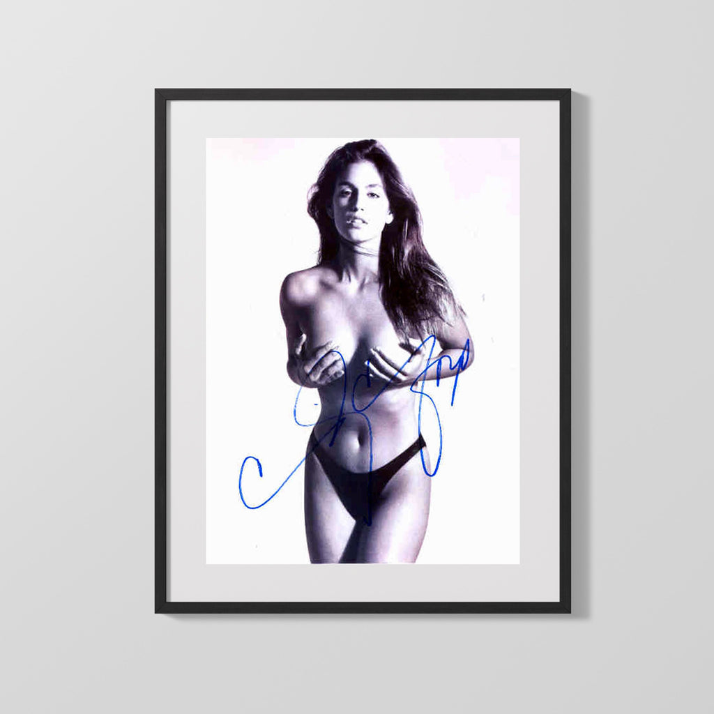 Autograph Print - Cindy Crawford - Timeless Icon Sports - Others FSPrints Gallery Frame 16x20