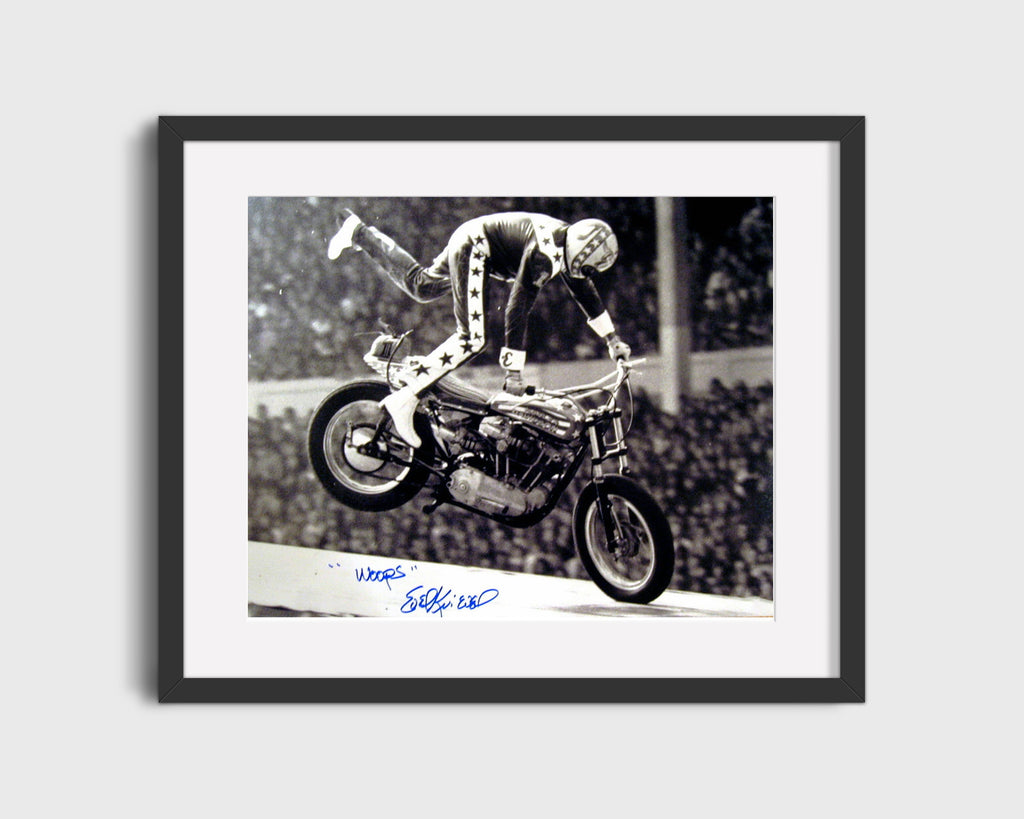 Autograph Print - Evel Knievel - Woops Stunt Sports - Others FSPrints Gallery Frame 16x20