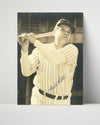 Babe Ruth Autograph Print - Batting Pose - The Bambino