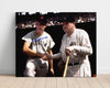 Babe Ruth and Ted Williams Autograph Print - Legends Handshake - Iconic Meeting
