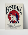 Baseball Poster - Baseball - Sheet Music Cover