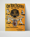 Baseball Poster - Oh You Tigers - Rag Two-Step Sheet Music Cover