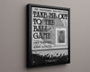 Baseball Poster - Take Me Out To The Ball Game - Sheet Music Cover
