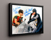 BatmanTV - Dynamic Duo - Autograph Print Television Vintage Framed Prints Floating Canvas 16x20