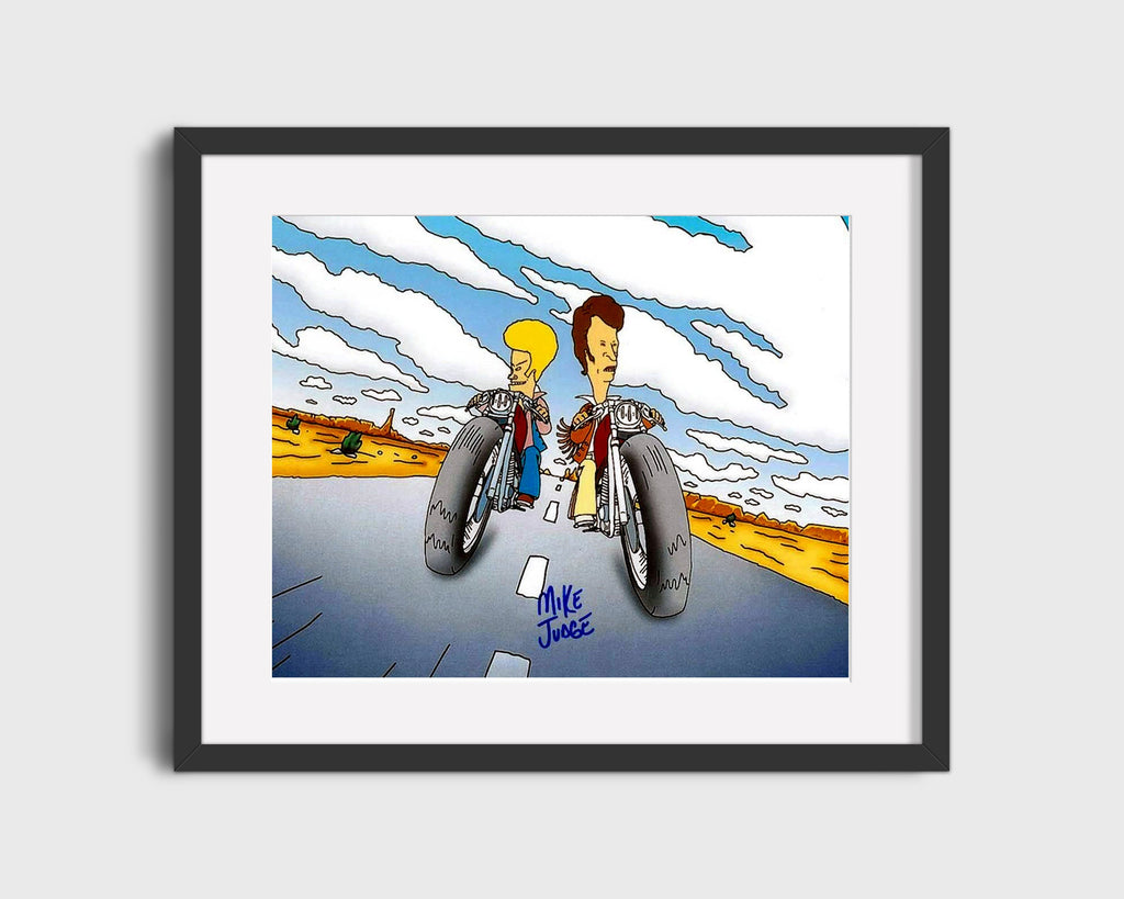 Beavis and Butthead - Desert Ride - Autograph Print Television Vintage Framed Prints Gallery Frame 16x20